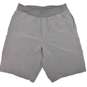 Lululemon License To Train Short (Impact) 9.5" Linerless Mens Medium Grey Casual